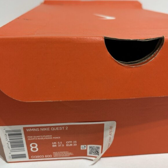 Nike Women’s Quest 2, Pink Quartz Running Shoes. Size 8 M - Picture 7 of 7